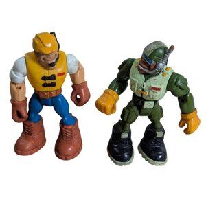 vtg Fisher Price  Action Figures set  Jack Hammer  Rocky Canyon Mountain Hero6"